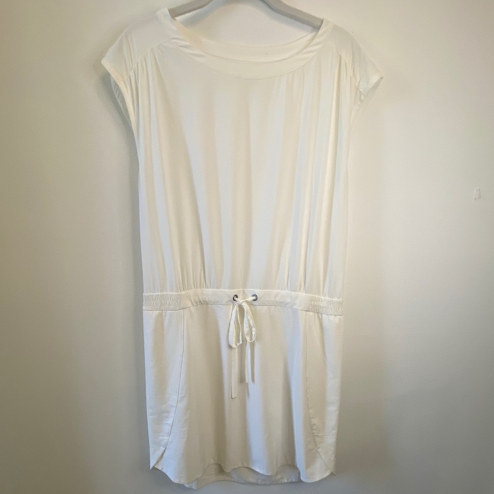 Athleta Sheer Draw String Mini Dress/coverup